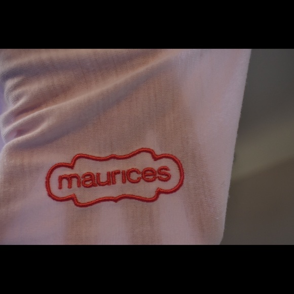 Free Scarf!!! MAURICES Cream Blouse - Picture 6 of 6